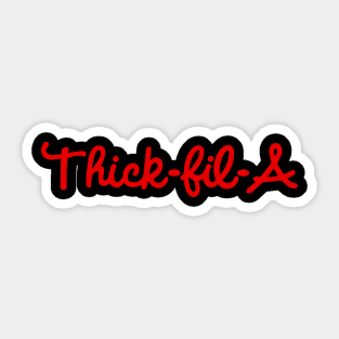 Thick! Sticker